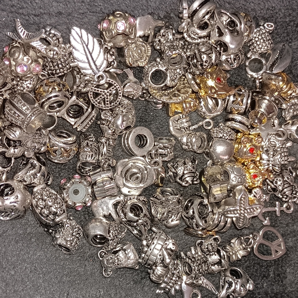 Rare Pandora Silver and Gold Charm Bracelet Set SomeRetired. Hurry this wont las